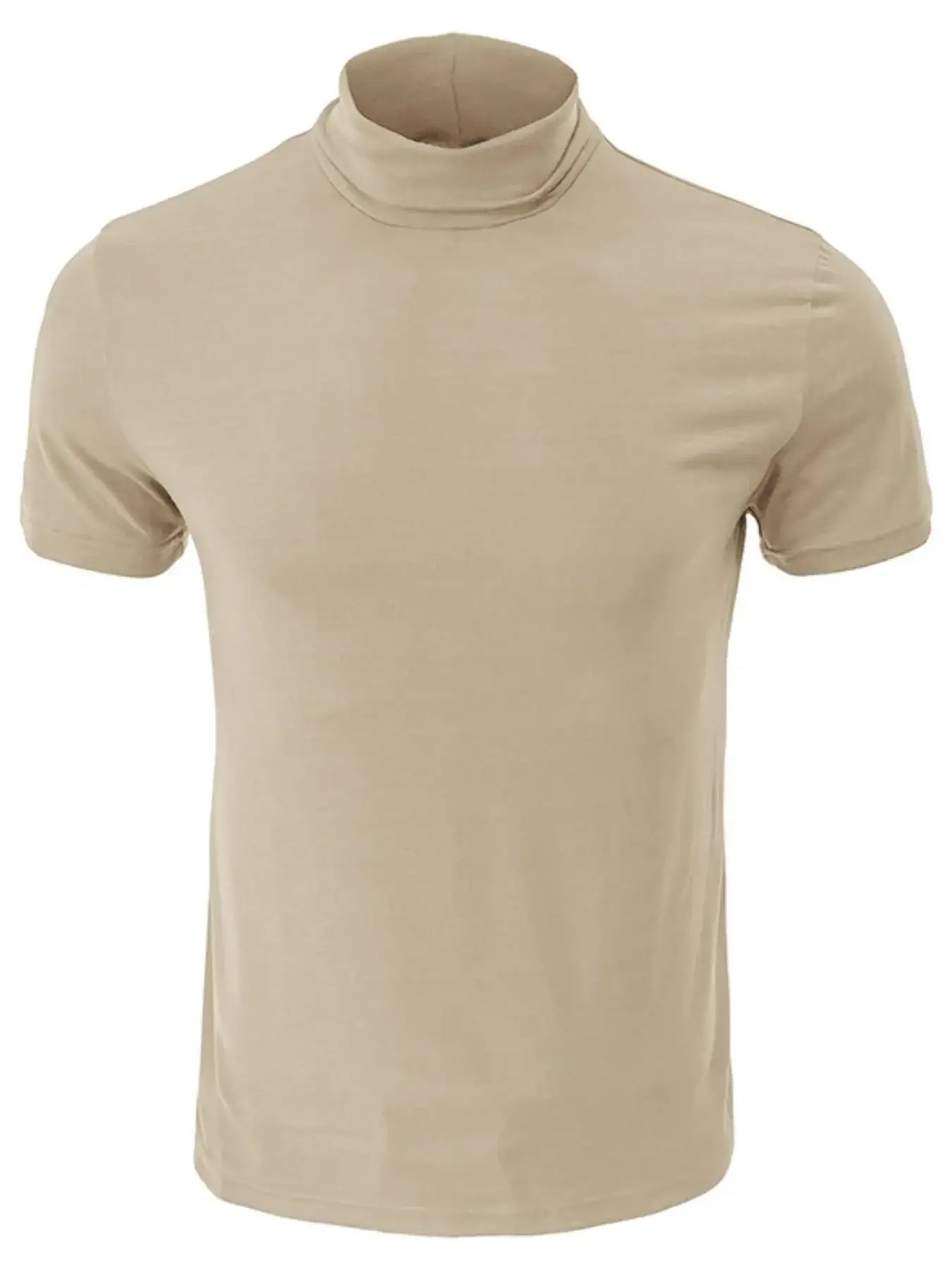 Men's Full Size Mock Neck Short Sleeve T-Shirt Plus Size