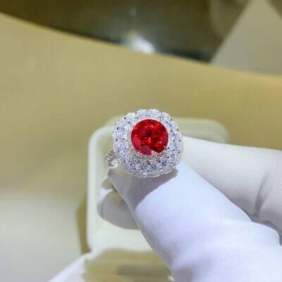 2 Carat Moissanite 925 Sterling Silver Ring - Clothes For Her Online Store