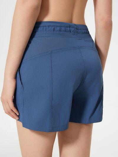 Millennia Drawstring Active Shorts with Pockets - Clothes For Her Online Store