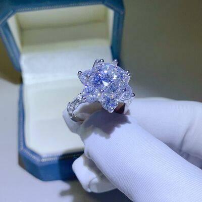 5 Carat Moissanite 925 Sterling Silver Ring - Clothes For Her Online Store