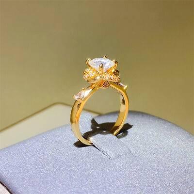 1 Carat Moissanite Zircon 925 Sterling Silver Ring - Clothes For Her Online Store