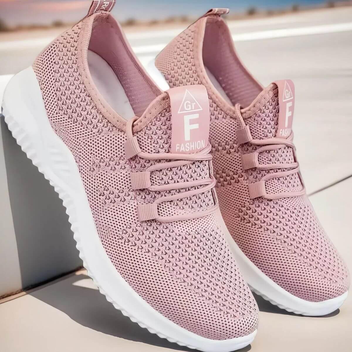 Breathable Mesh Lace Up Athletic - Clothes For Her Online Store