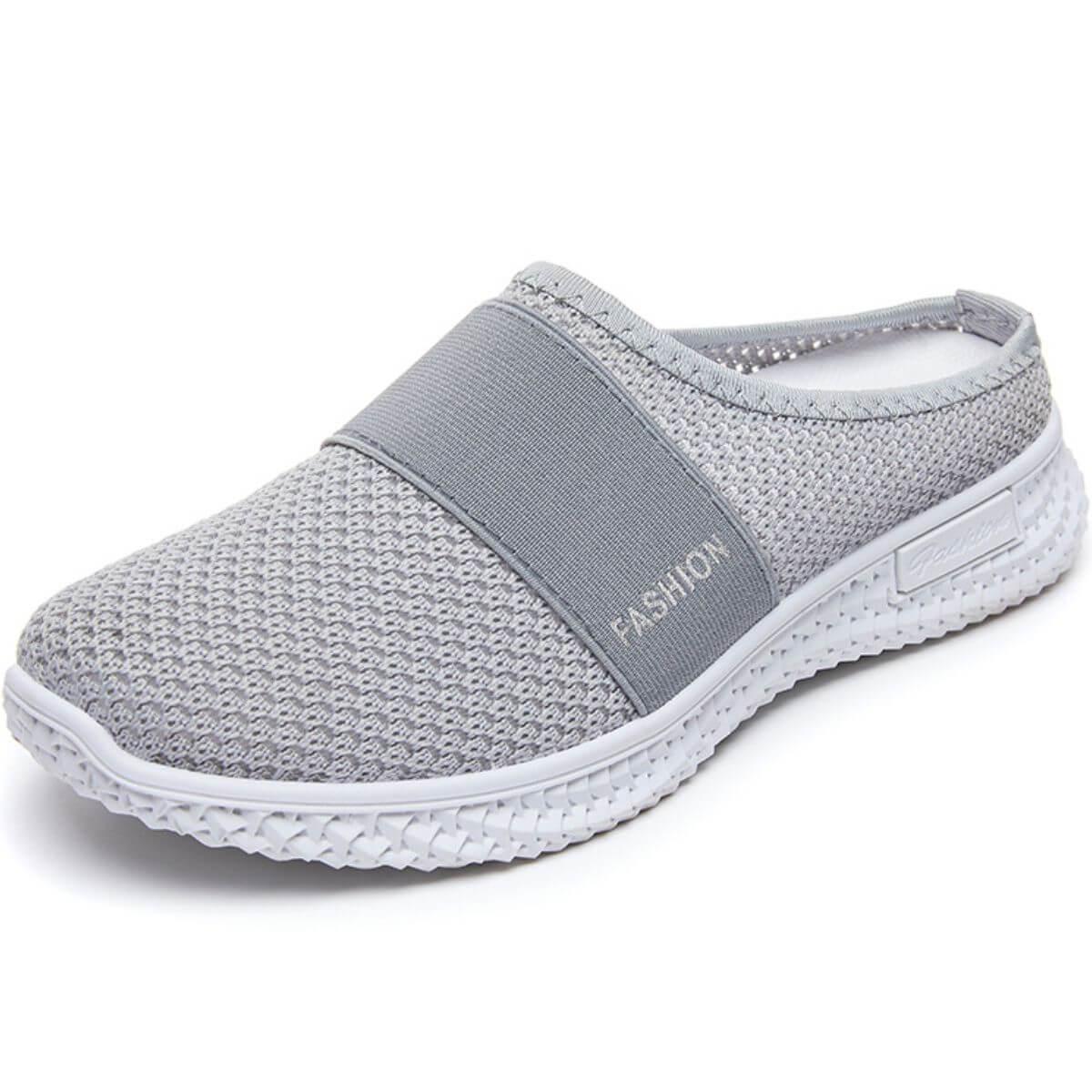 Round Toe Mesh Slip-On Sneakers - Clothes For Her Online Store