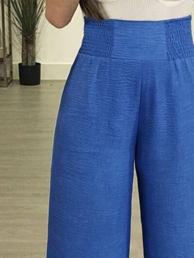 Plus Size High Waist Wide Leg Pants - Clothes For Her Online Store