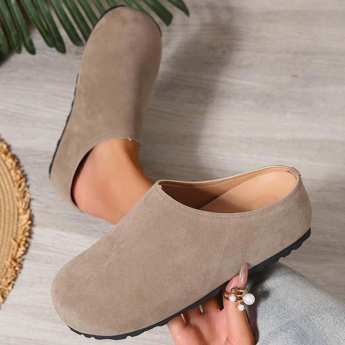 Round Toe Flats Slip-Ons - Clothes For Her Online Store