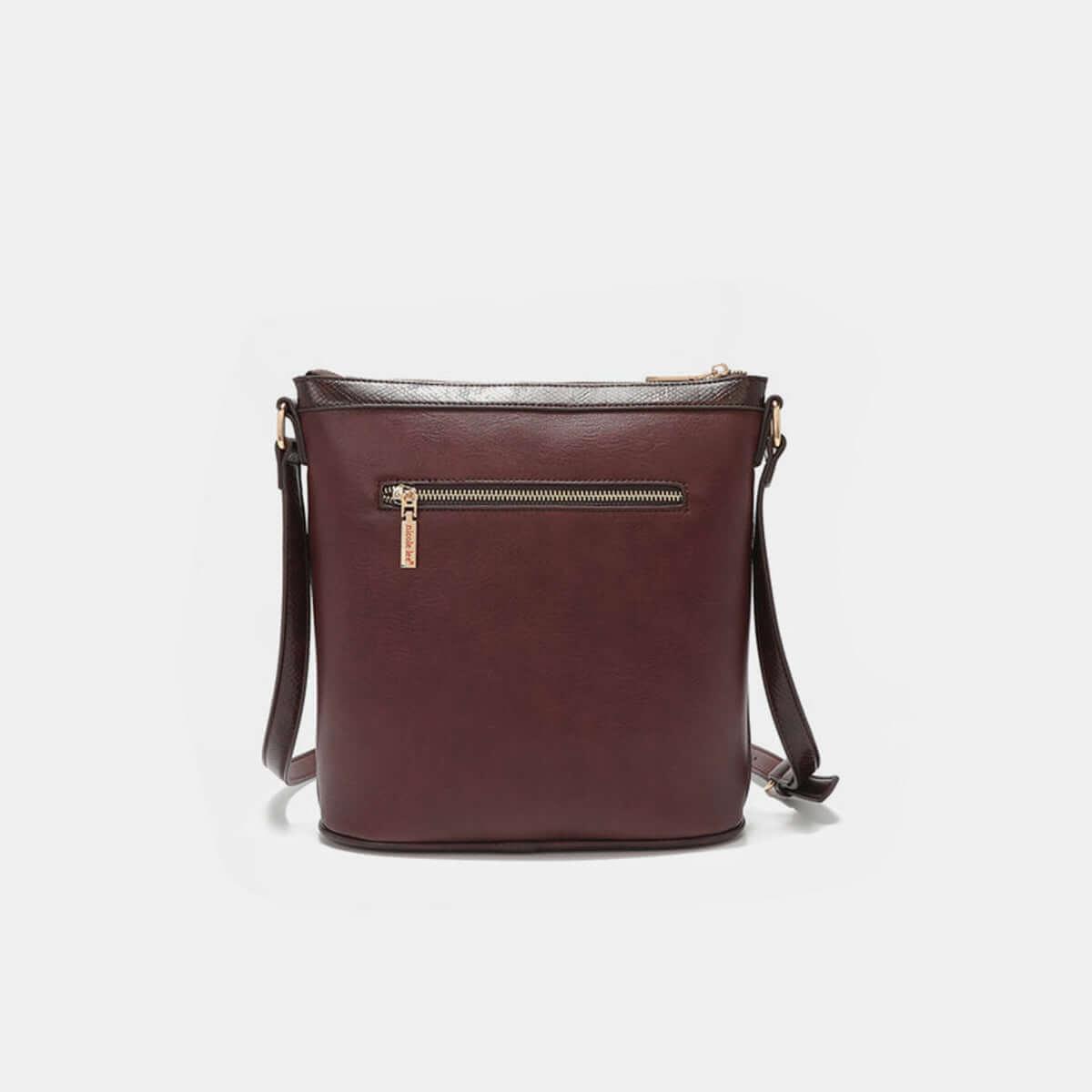 Nicole Lee USA Metallic Stitching Embroidery Inlaid Rhinestone Crossbody Bag - Clothes For Her Online Store
