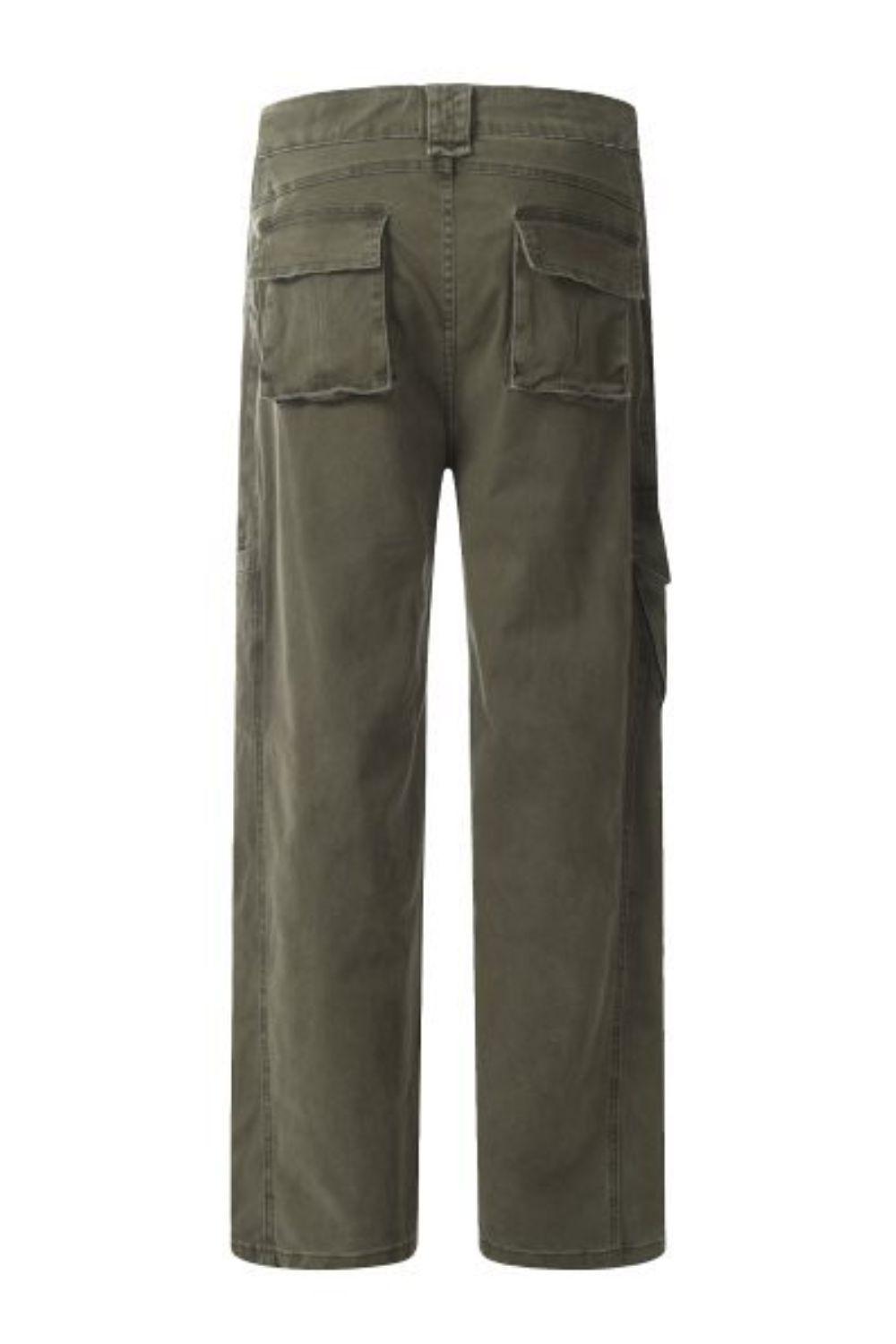 Men's Straight Leg Cargo Pants - Clothes For Her Online Store