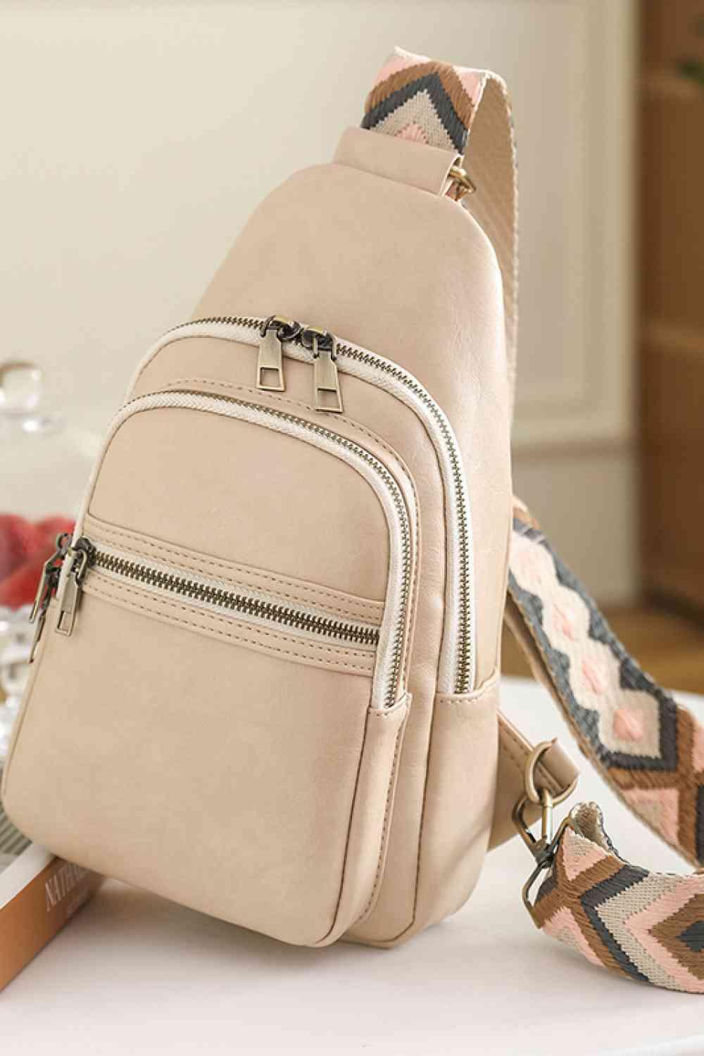 Adored It's Your Time PU Leather Sling Bag - Clothes For Her Online Store