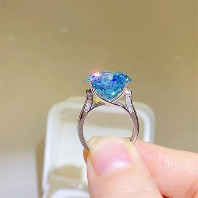 5 Carat Moissanite 925 Sterling Silver Ring - Clothes For Her Online Store