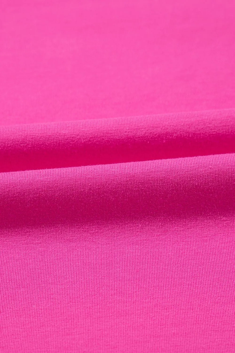 Casual Round Neck Bubble Sleeve T-Shirt