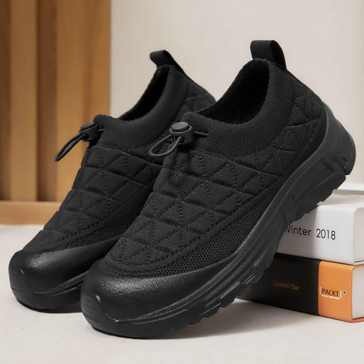 Drawstring Mesh Round Toe Sneakers - Clothes For Her Online Store