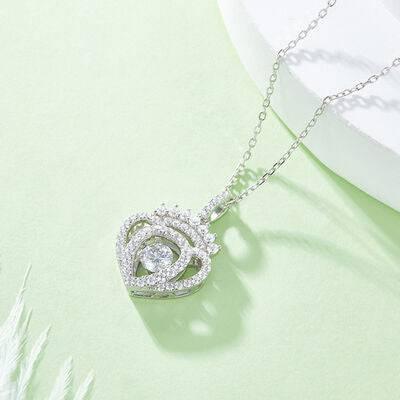 Moissanite 925 Sterling Silver Necklace - Clothes For Her Online Store