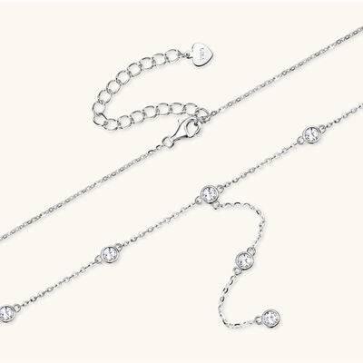 1.1 Carat Moissanite 925 Sterling Silver Necklace - Clothes For Her Online Store