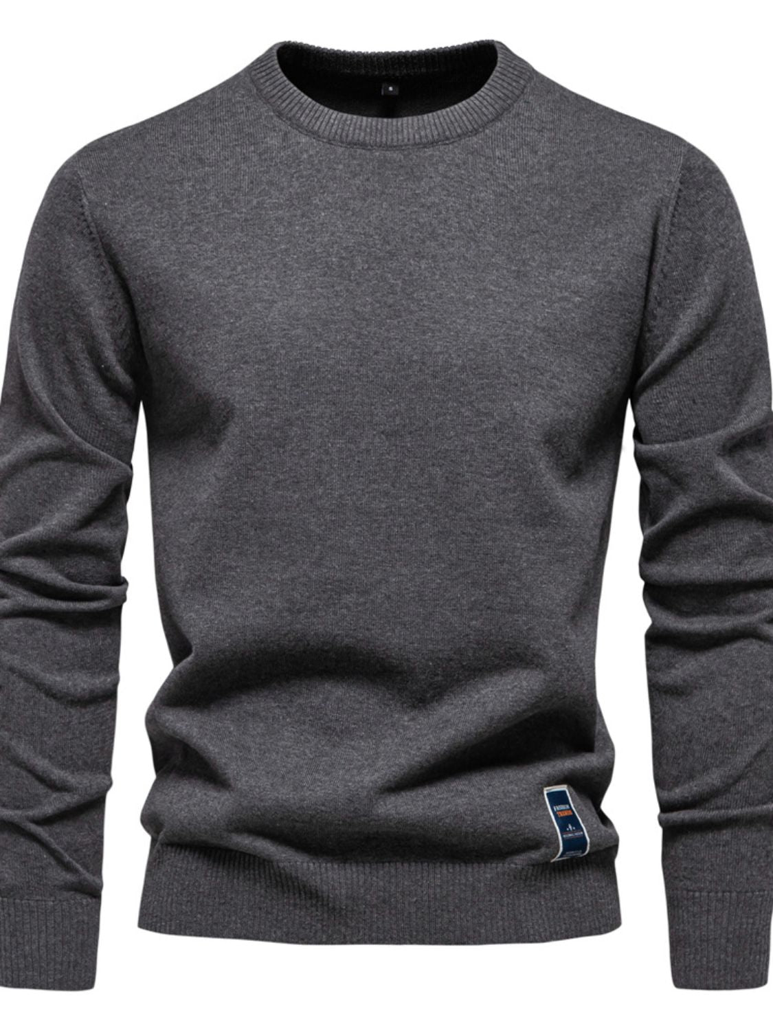 Men's Round Neck Long Sleeve Sweater - Clothes For Her Online Store