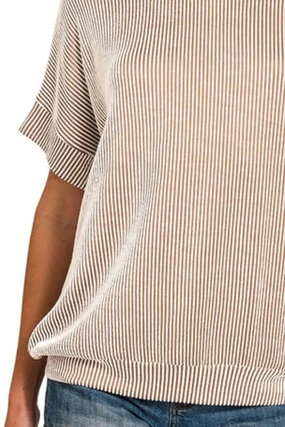 Zenana Corded Rib Short Sleeve T-Shirt