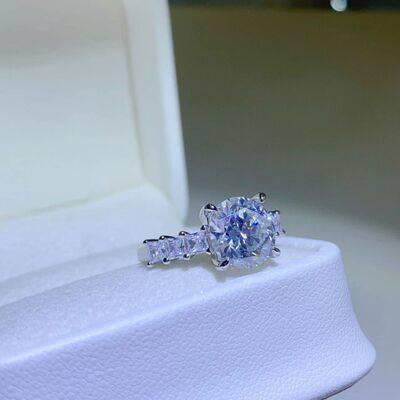 3 Carat Moissanite 925 Sterling Silver Ring - Clothes For Her Online Store