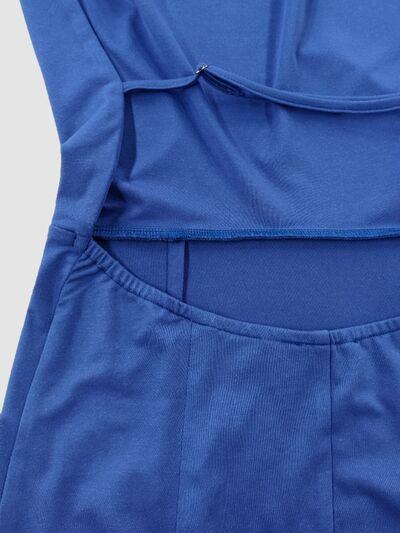 Backless Lace Up Back Sleeveless Maxi Dress - Clothes For Her Online Store