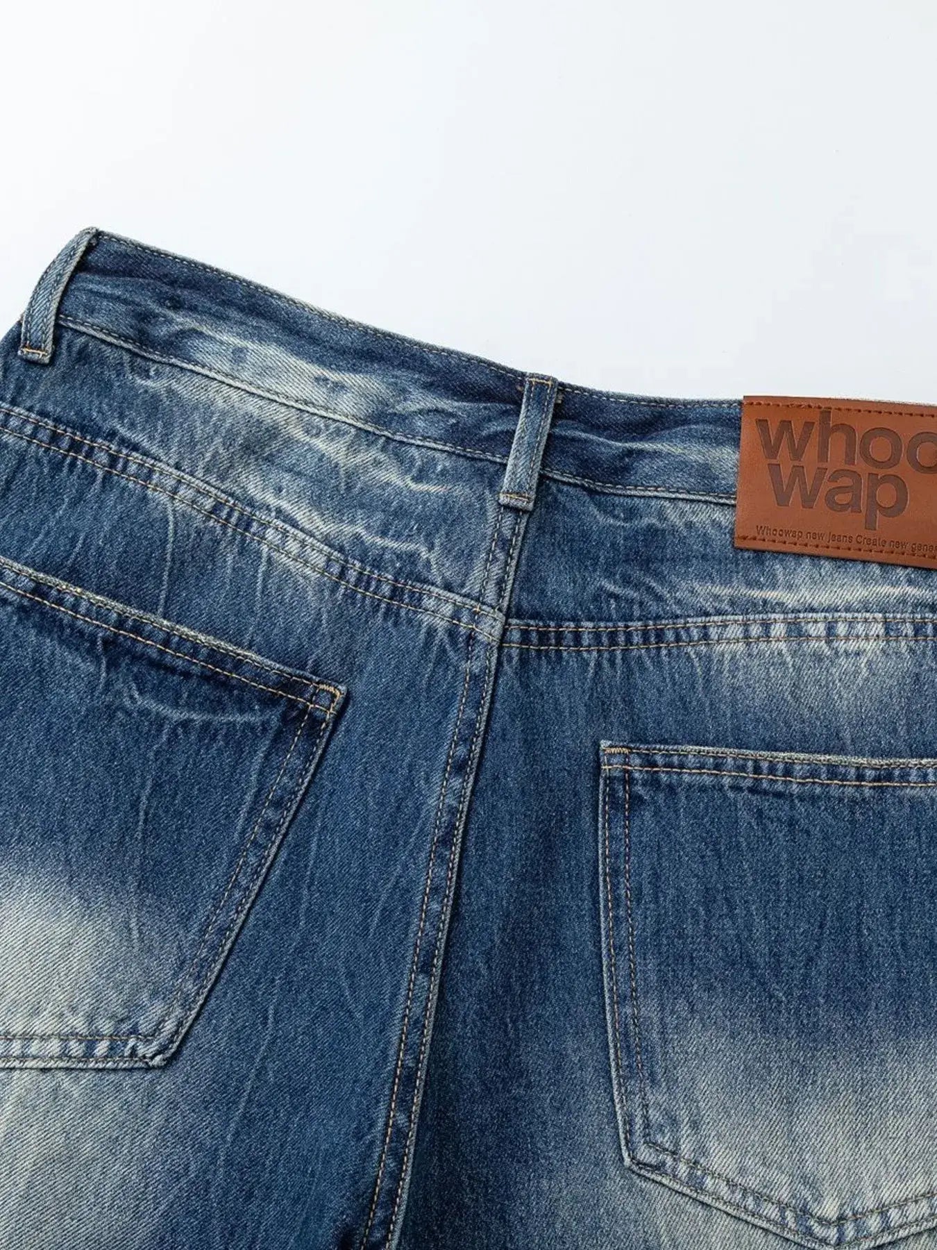 Men's Washed Denim Bermuda Shorts