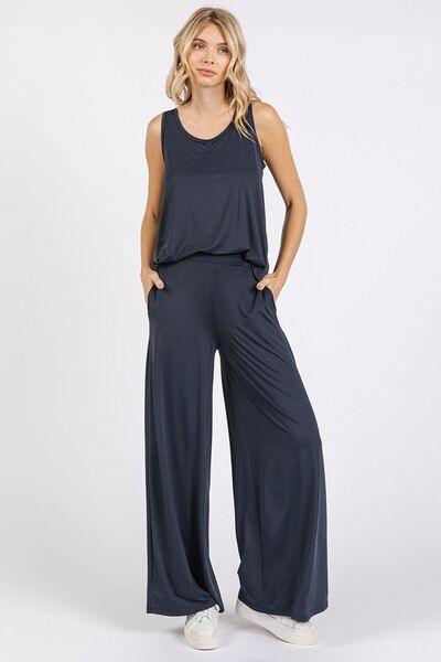 Mittoshop Yoga Air Stretch Elastic Waist Wide Leg Pants - Clothes For Her Online Store