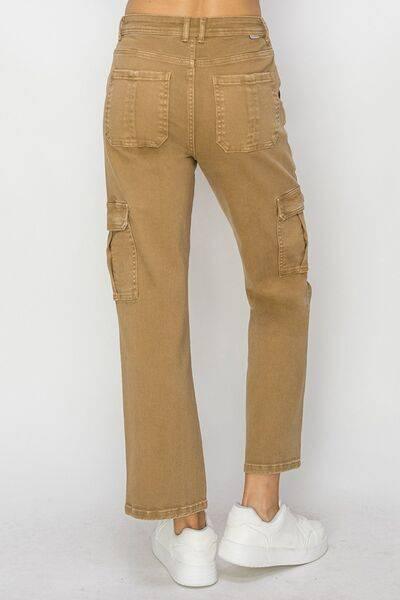Risen Full Size High Rise Cargo Jeans - Clothes For Her Online Store