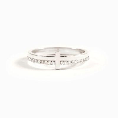 925 Sterling Silver Cross Ring - Clothes For Her Online Store
