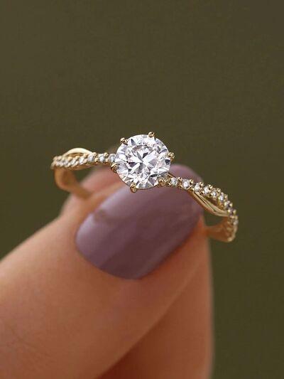 925 Sterling Silver Inlaid Zircon Ring - Clothes For Her Online Store