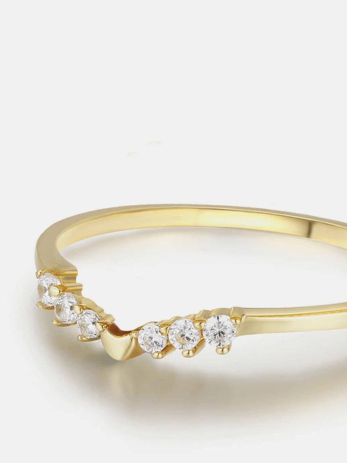 925 Sterling Silver Inland Zircon Ring - Clothes For Her Online Store