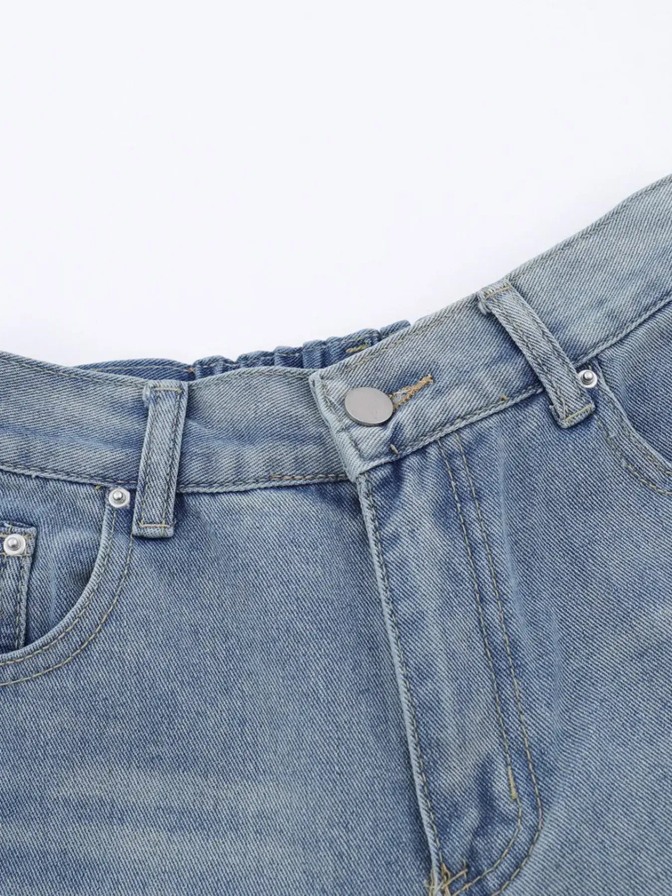 Men's High-Waist Wide Leg Relaxed Fit Jeans