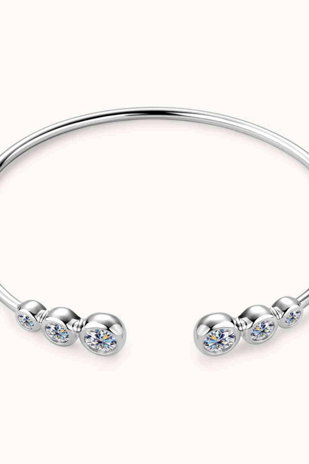 1.8 Carat Moissanite 925 Sterling Silver Bracelet - Clothes For Her Online Store