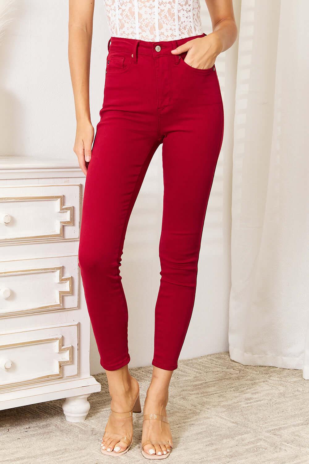 Judy Blue Full Size High Waist Tummy Control Skinny Jeans - Clothes For Her Online Store