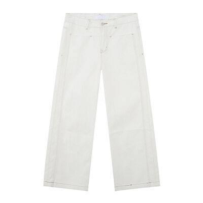 Straight Leg Jeans with Stitch Detail - Clothes For Her Online Store