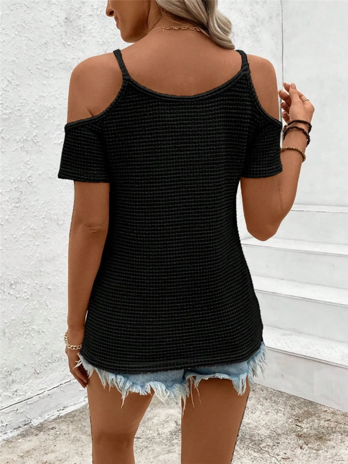 Crochet Cold Shoulder Top