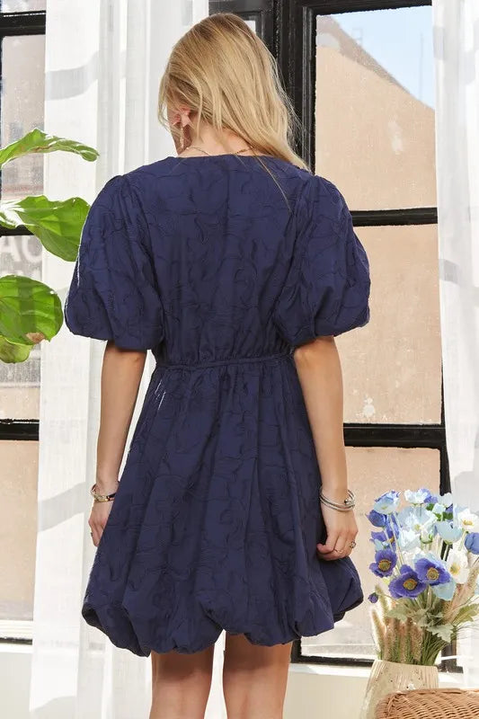 ADORA Puff Sleeve Floral Dress