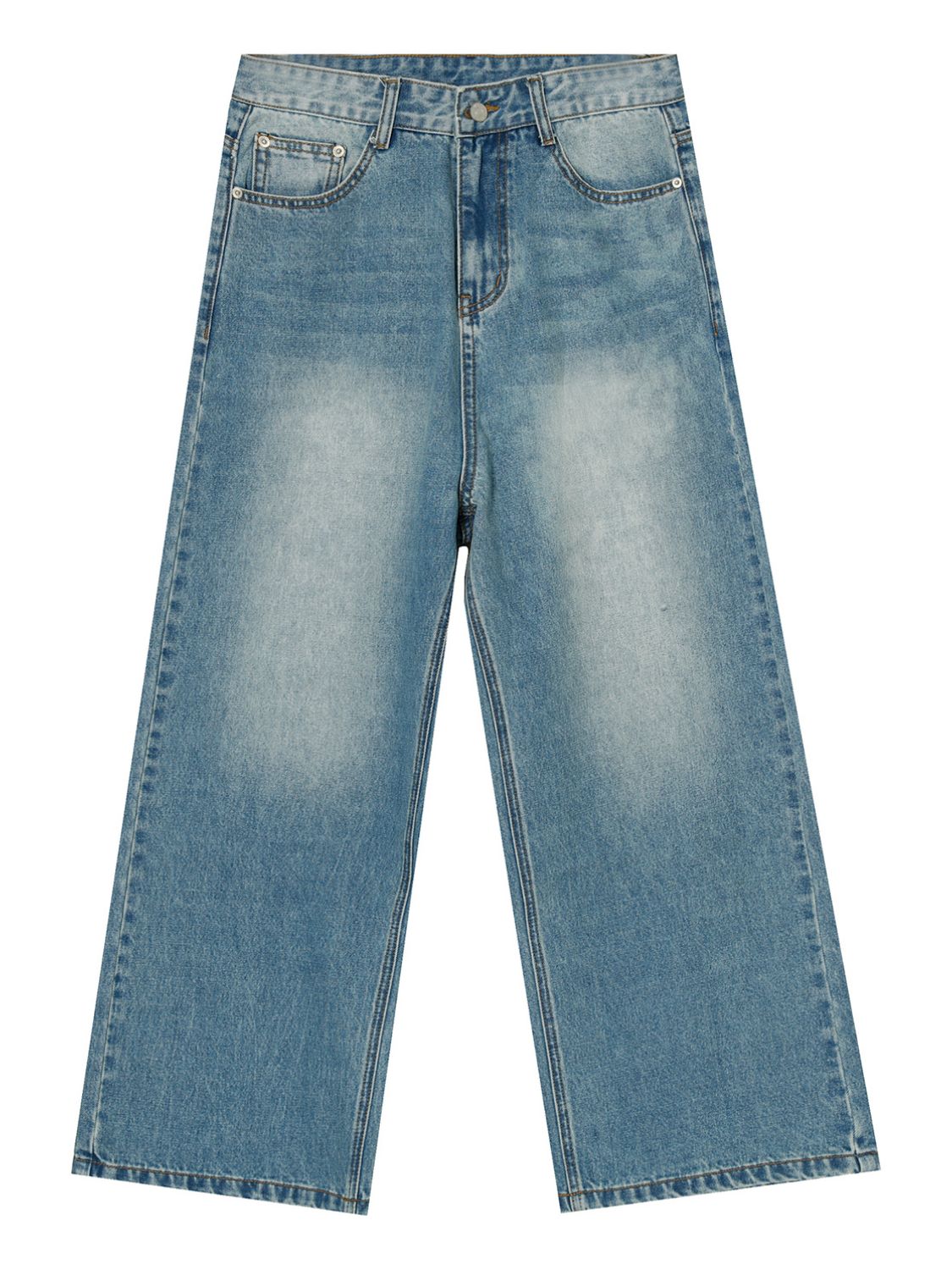 Wide Leg Jeans with Pockets