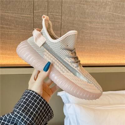 Mesh Lace-Up Platform Athletic Shoes - Clothes For Her Online Store