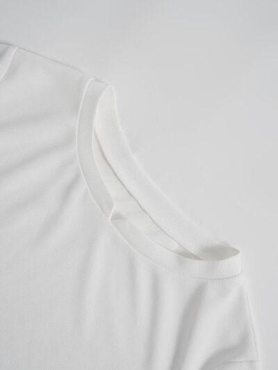 Round Neck Long Sleeve T-Shirt - Clothes For Her Online Store