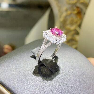 1 Carat Moissanite Zircon 925 Sterling Silver Ring - Clothes For Her Online Store