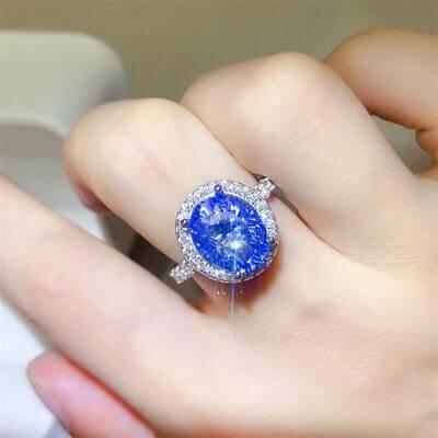 5 Carat Moissanite 925 Sterling Silver Ring - Clothes For Her Online Store