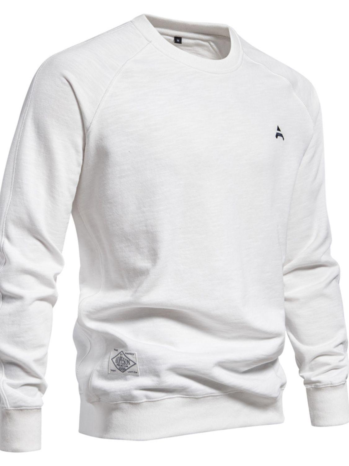 Men's Round Neck Long Sleeve Sweatshirt - Clothes For Her Online Store