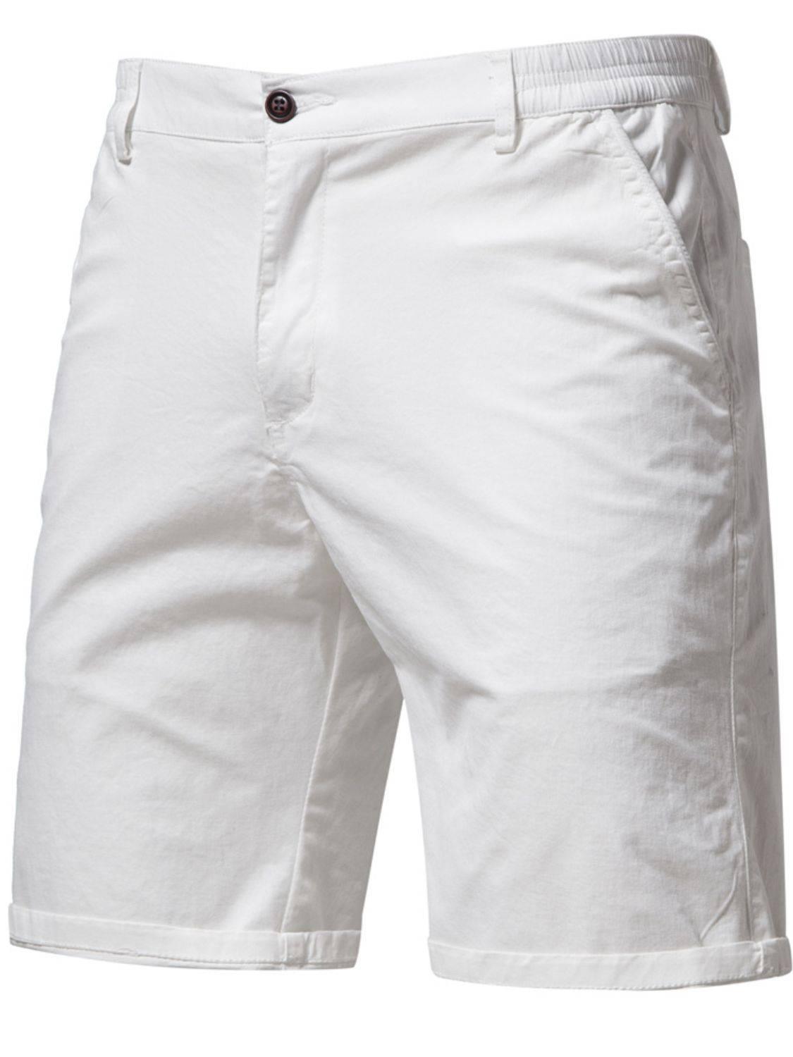 Men's Elastic Waist Shorts with Pockets - Clothes For Her Online Store