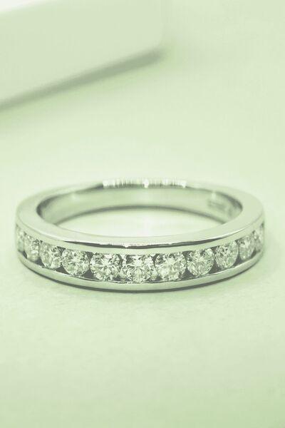 Moissanite 925 Sterling Silver Ring - Clothes For Her Online Store