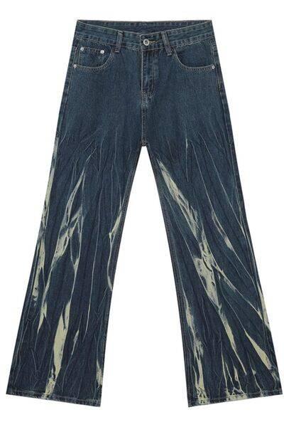 Tie-Dye Jeans with Pockets - Clothes For Her Online Store