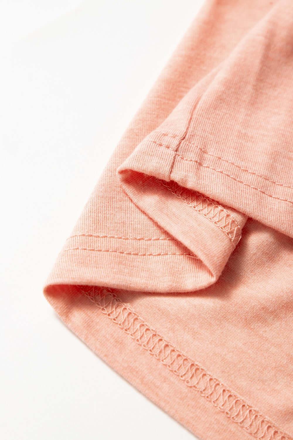 Smocked Front V Neck Short Sleeve Top - Clothes For Her Online Store