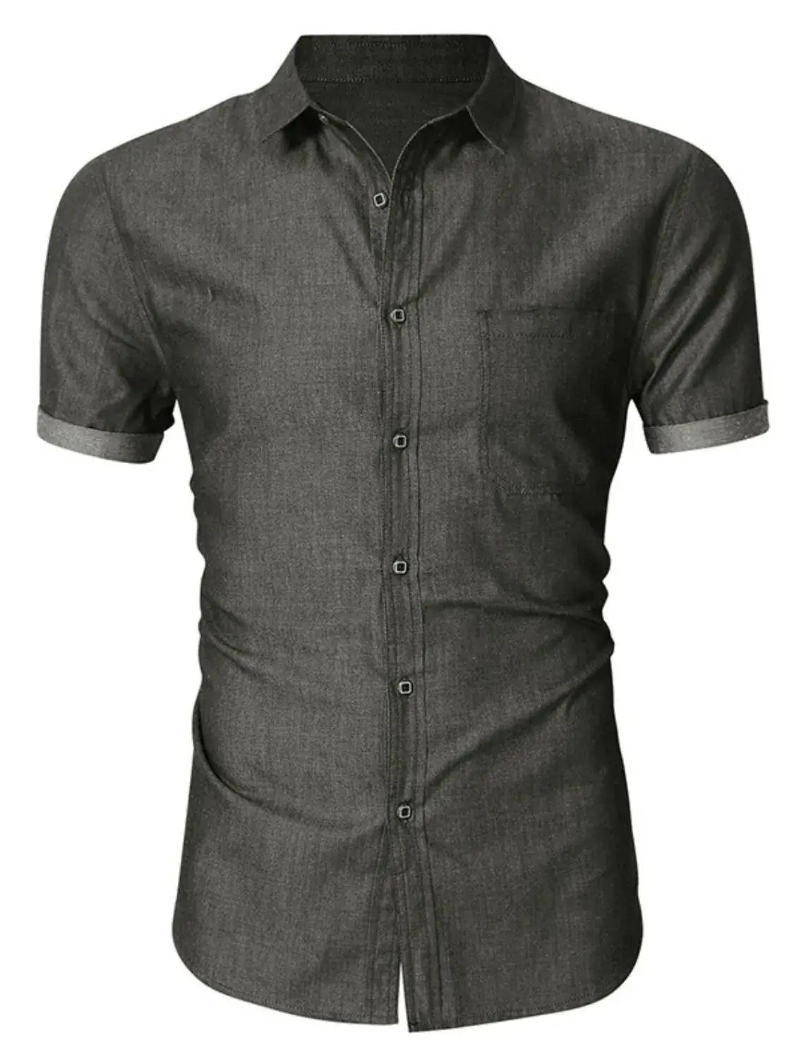 Men's Button Up Short Sleeve Shirt