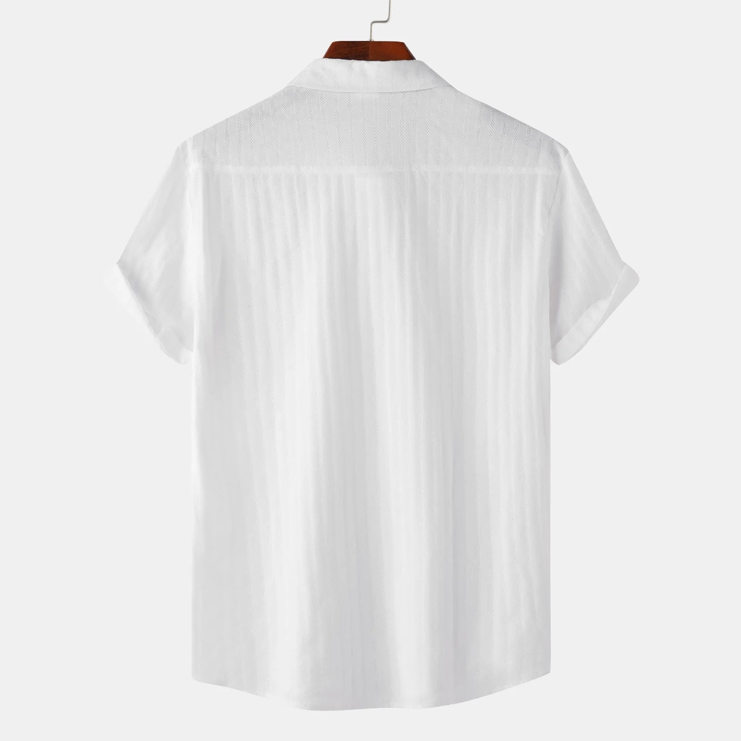 Men's Casual Short Sleeve Button Down Shirt