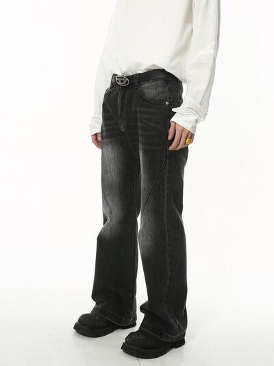 Men's Mid Rise Jeans with Pockets - Clothes For Her Online Store