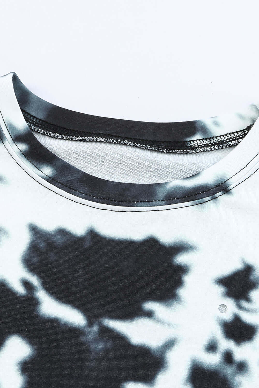 Tie-Dye Round Neck Short Sleeve Tunic Tee - Clothes For Her Online Store