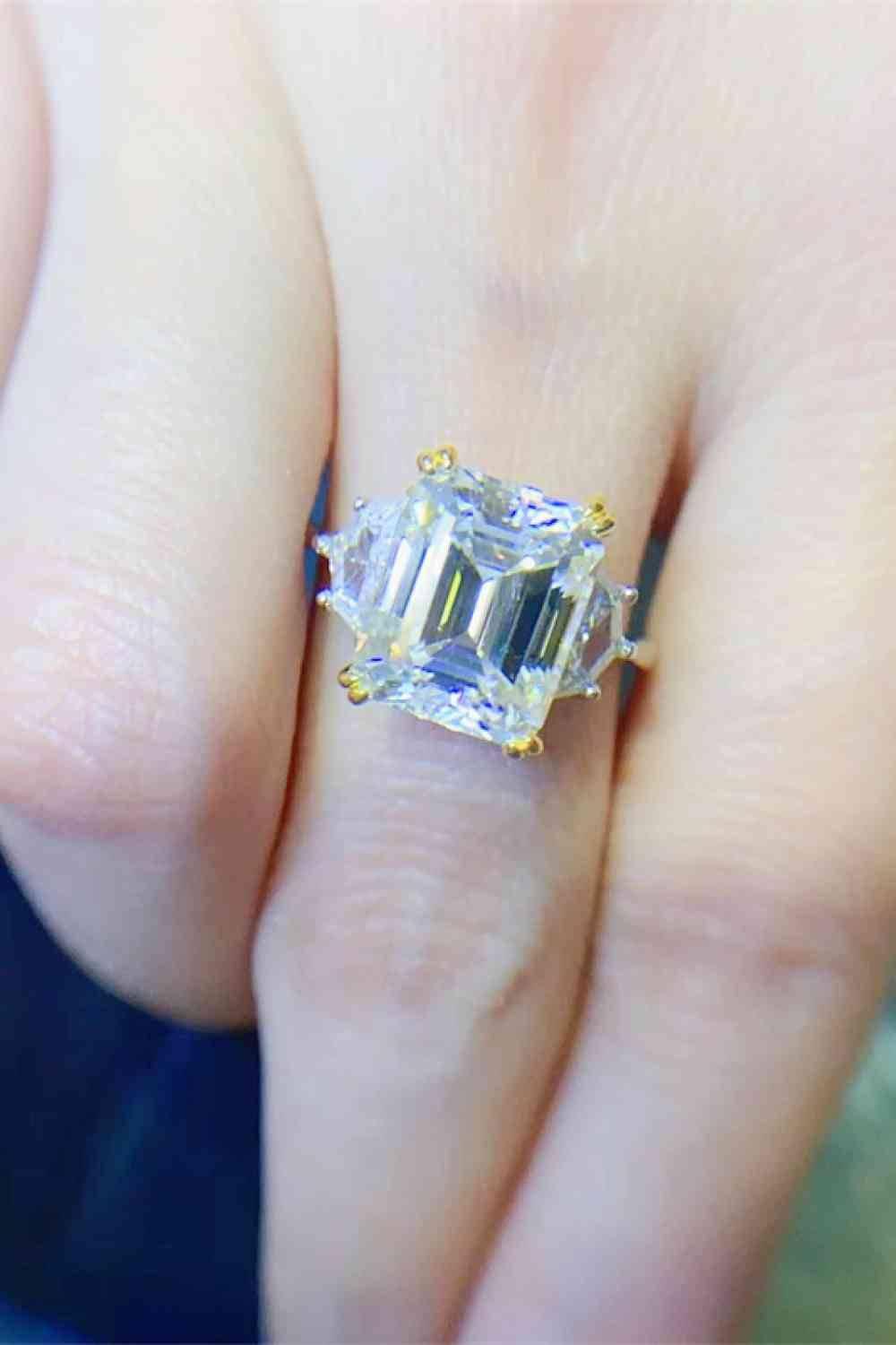 5 Carat Moissanite 925 Sterling Silver Ring - Clothes For Her Online Store