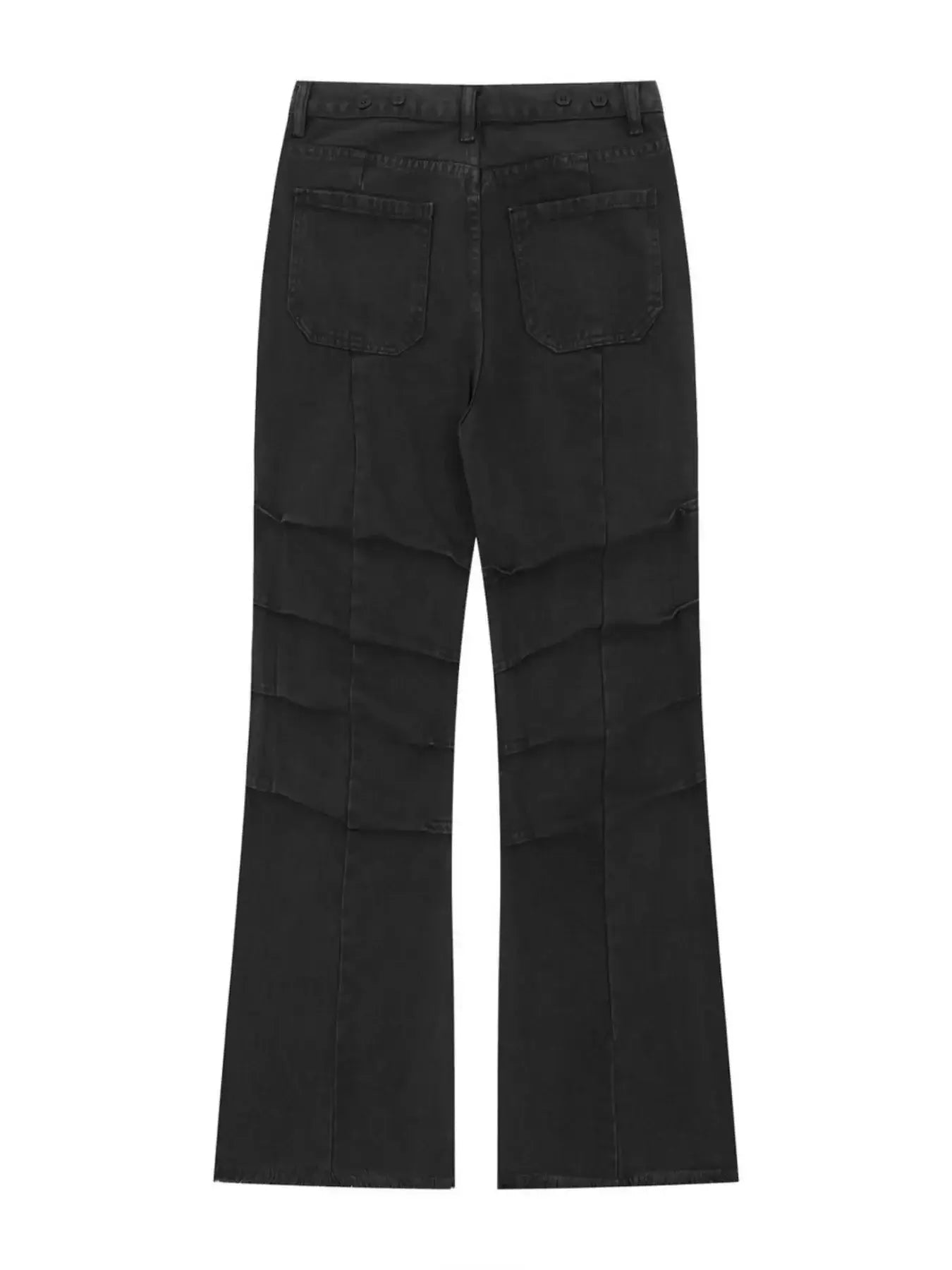Men's High-Waist Paneled Flare Jeans