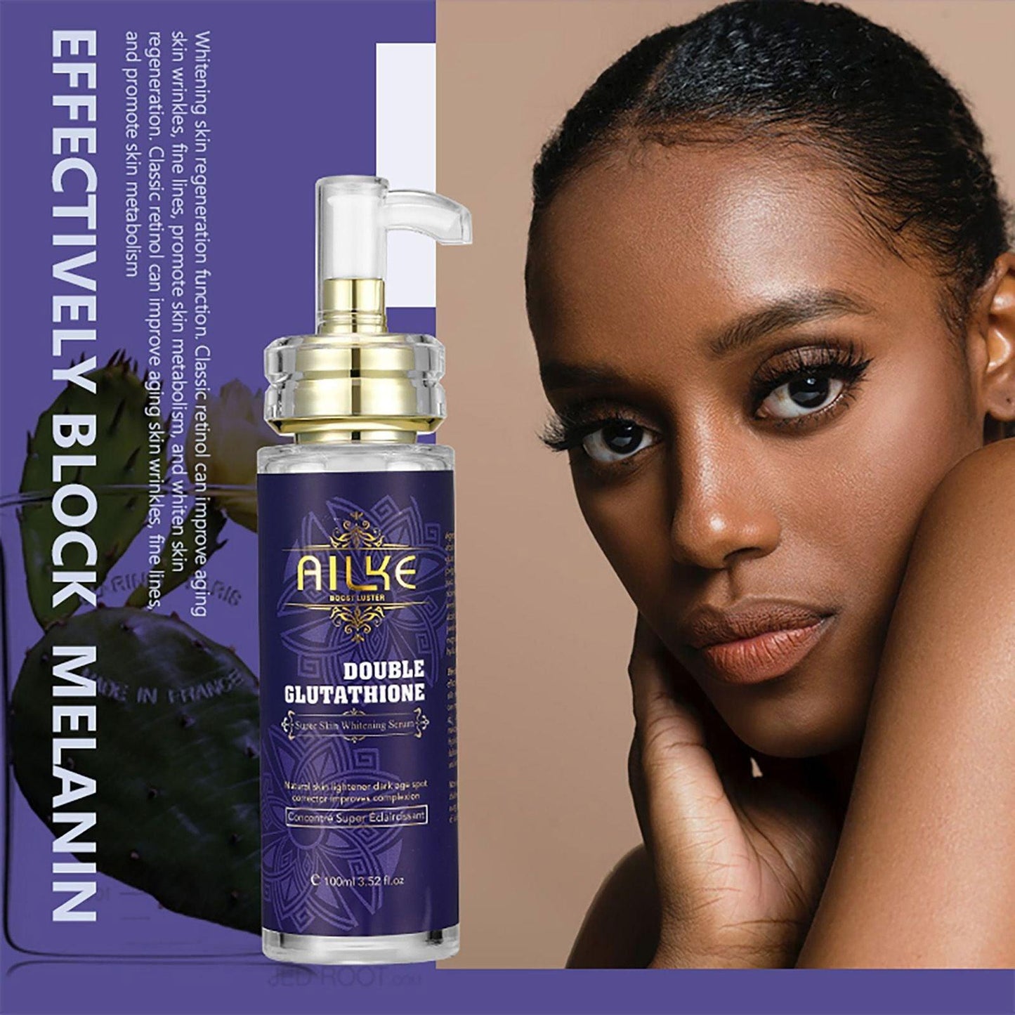 AILKE Face And Body Whitening Serum,Hydration Moisturizing, Dark Spots Remover, Skin Glowing,Wrinkle Treatment 100ML/3.52FL.OZ